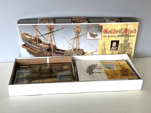 MAMOLI MV30 - MODELLBAUSATZ SCHIFFE - GOLDEN HIND 1:53mm 496 #NIB BP - Bild 4 von 6