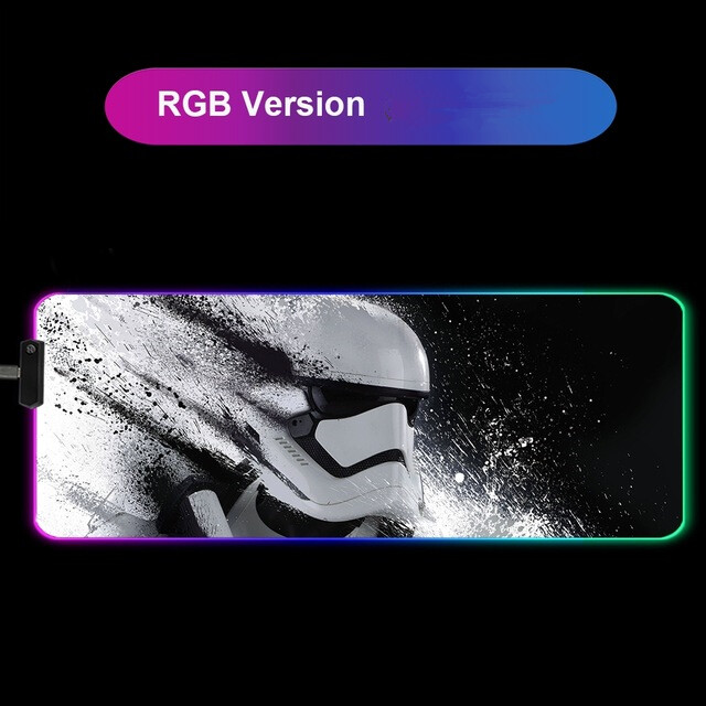 RGB LED Gaming Mouse Pad - Non-Slip Anime Desk Mat Large Mousepad