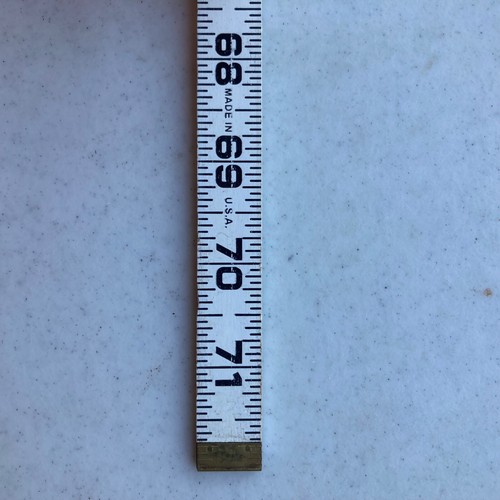 Vintage Lufkin red end Extension Folding Ruler 72" Inches Zig Zag Lock Joints - Picture 5 of 9