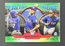 2019 Bowman Chrome Talent Pipeline Texas Rangers Green /99 Card #TP-TEX