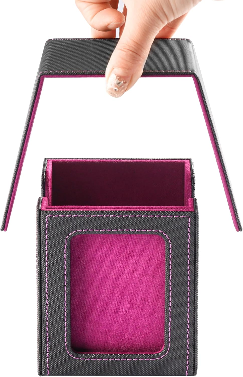 MTG Deck Box, Single Display Window Deck Box MTG, Commander Deck Box Fits 100 Do