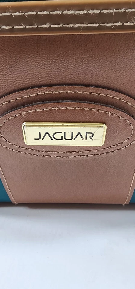 Vintage Jaguar Train Case Carry On Cosmetic Overnight Bag Green 12"x7"×8" - Image 3 of 4