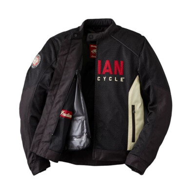 Indian Motorcycle Men's Mesh Lightweight 2 Riding Jacket SMALL