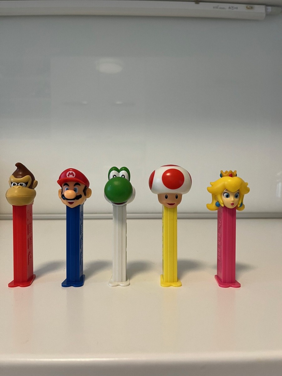PEZ Nintendo Super Mario Bros Set of 5 Mario Tod Donkey Kong Yoshi Princess Peac View 2