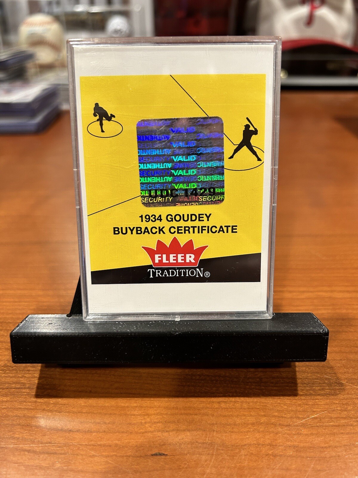 1934 Goudey Baseball Card 52 Herman Bell New York Giants Certificate eBay