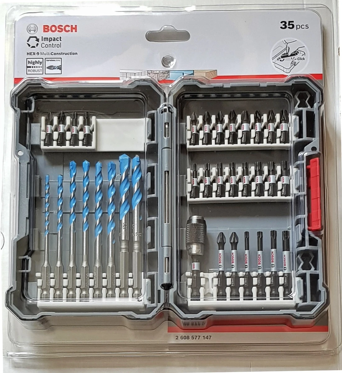 Bosch Impact Control 35 Piece Drill and Screwdriver Bit Set