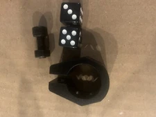 🍀BLACK OLD SCHOOL 1” BMX SEAT POST CLAMP & DICE MONGOOSE MOTOMAG GT TORKER DYNO