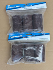 SILVERLINE 90MM X 51MM BOBBIN SLEEVES 60 GRIT 2 PACKS (6 SLEEVES)