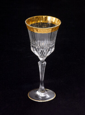 Böhmisches Glas Crystalex m. Gold Set 6 Stück Adagio 280 Neu OVP