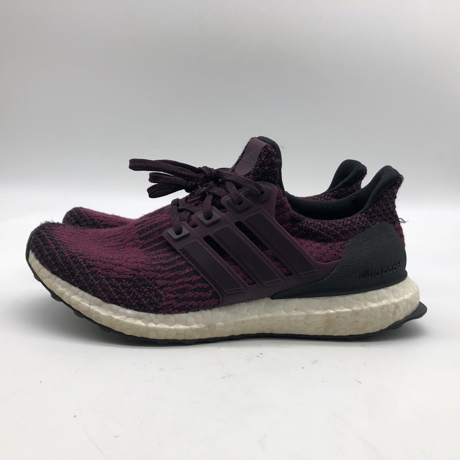 Adidas Women’s Black/Purple Ultraboost Lace-Up Athletic Shoes, Size 7.5 Adidas Women’s Black/Purple Ultraboost Lace-Up Athletic Shoes, Size 7.5