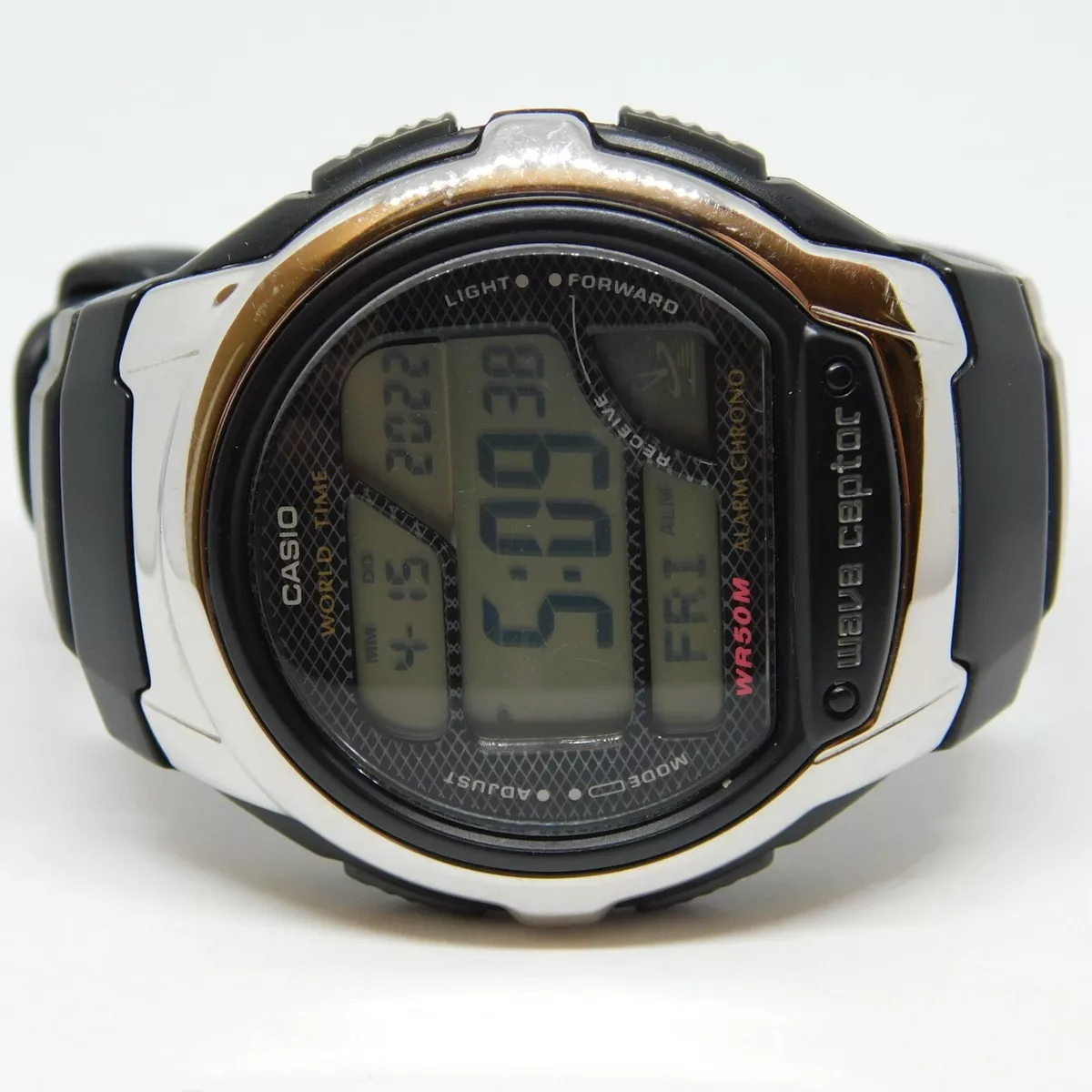 CASIO Wave Ceptor Illuminator 3054 WV 58A Quartz Digital Men s Watch New Battery