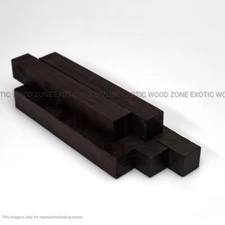 5 Pcs, Gaboon Ebony Pen Blank 3/4x 3/4x 6- Woodturning Craft- Free US Shipping