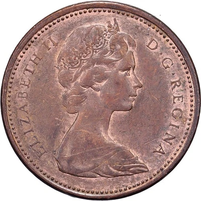 Canada, Élisabeth II, Cent, 1965, Royal Canadian Mint, Bronze, TTB, KM:59.1 - Photo 1/2