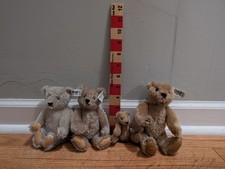 Steiff Vintage Small Teddy Bears Mohair Jointed Figure 0203/10 German Collectors