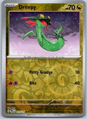 Dreepy Reverse Holo Common SV: Prismatic Evolutions 071/131 NM