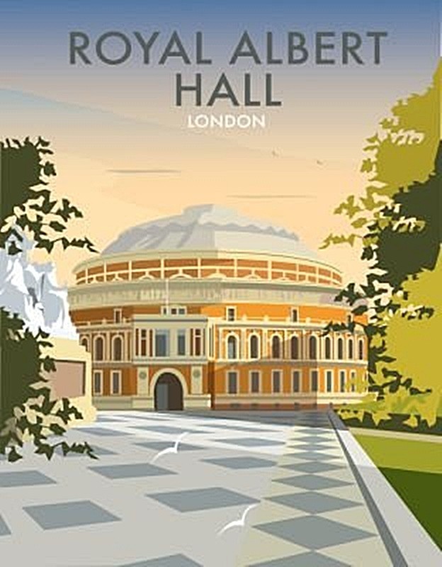Royal Albert Hall, London  by Dave Thompson fridge magnet
