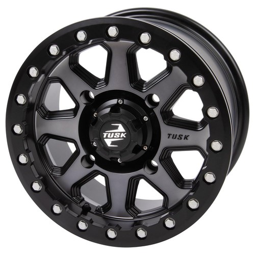 4/156 Tusk 201-207-0023e505-4baea0 Uinta Beadlock Wheel 14x7 4.0 + 3.0 - Foto 1 di 8