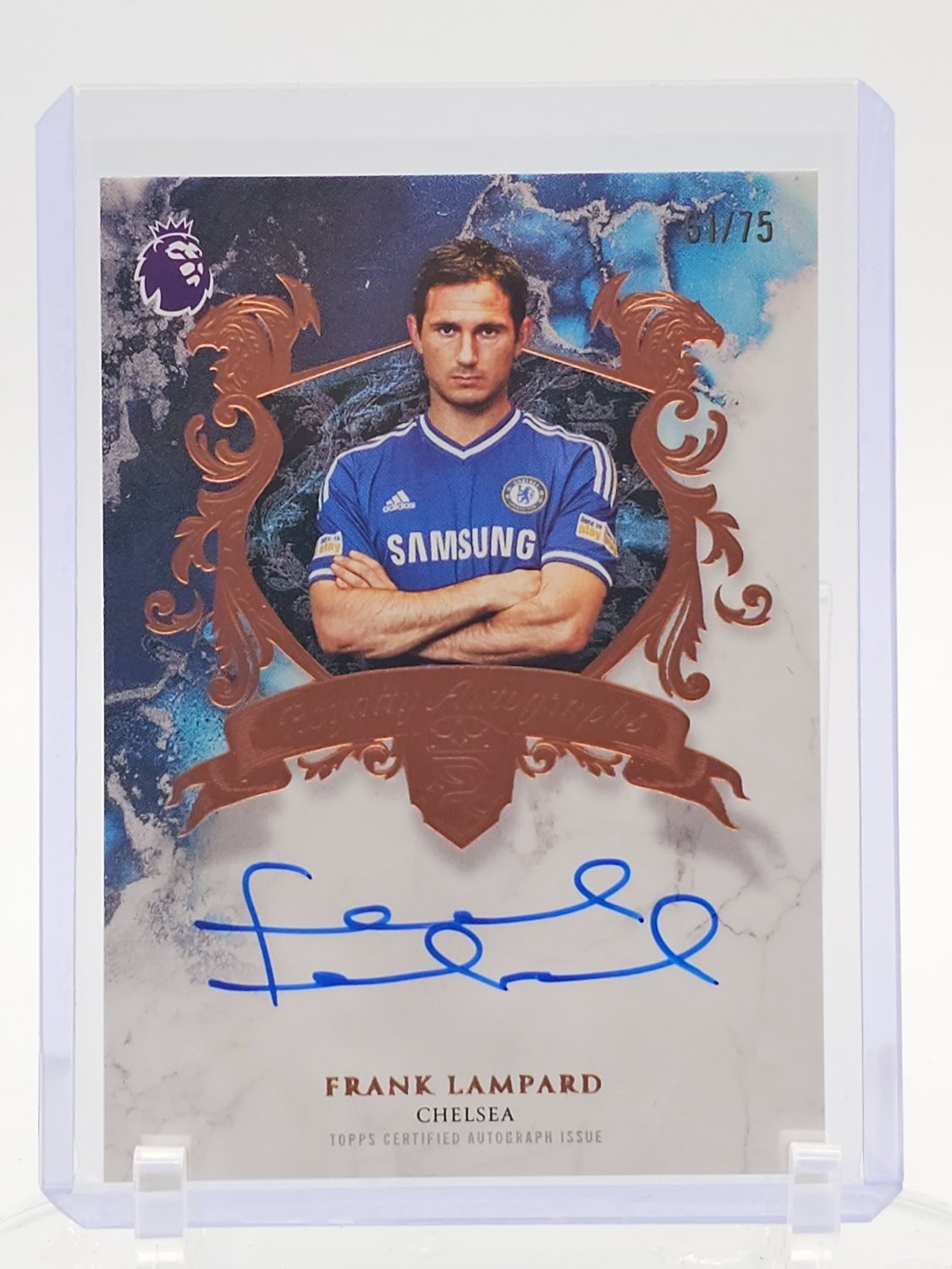 FRANK LAMPARD 2025-26 TOPPS ROYALTY PREMIER LEAGUE AUTO COPPER /75 #RA-FR Q5332