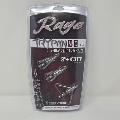 Rage Hypodermic Trypan No Collar NC 100 gr 3 Pack Titanium NIB