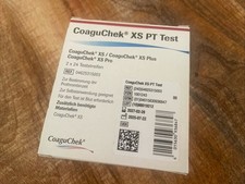 CoaguChek XS PT Teststreifen, 2x24 Stück, MHD 2027-02-28