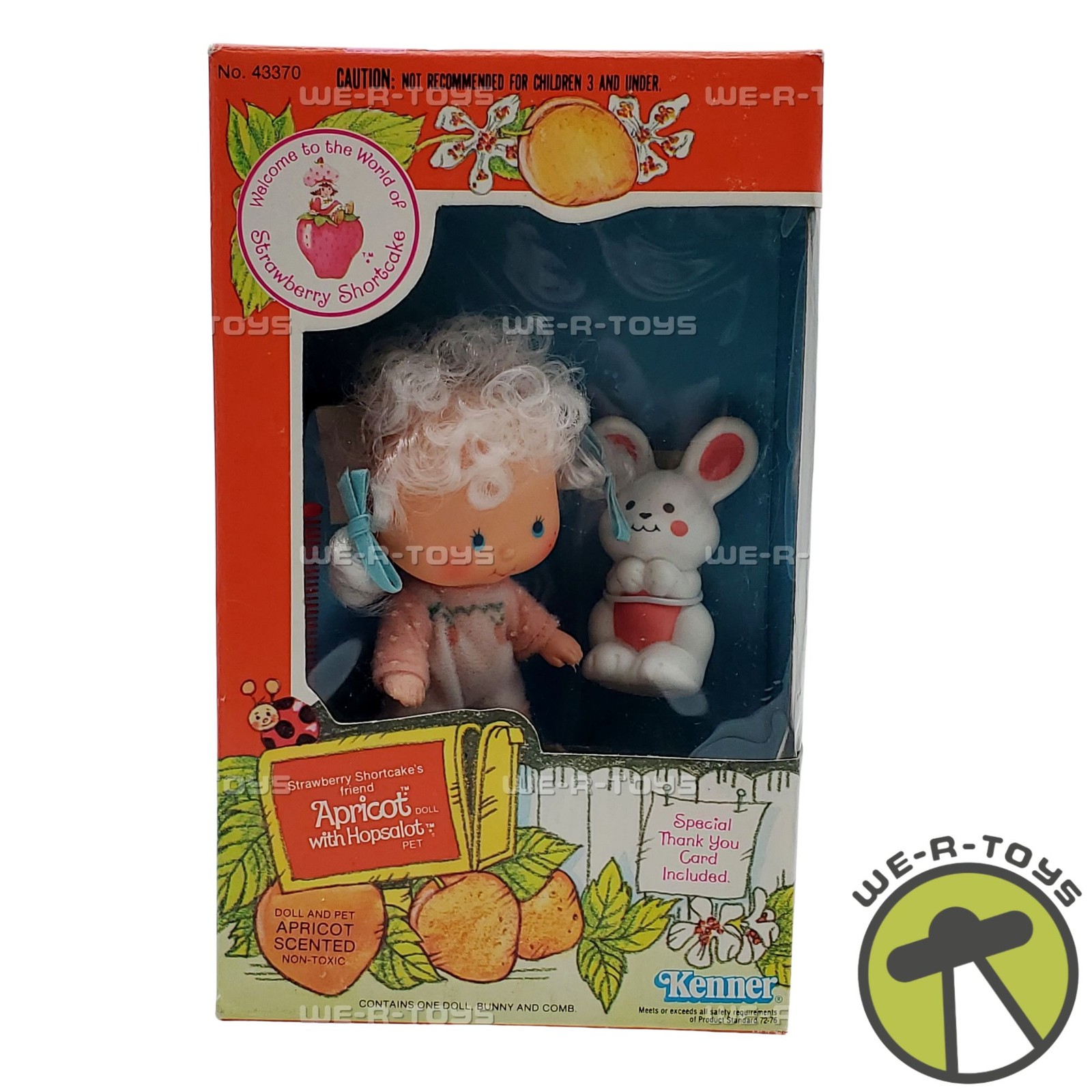 Strawberry Shortcake Apricot Doll With Hopsalot Pet Kenner 1980 No #43370