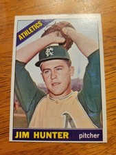 1966 Topps #36 Jim Hunter EX