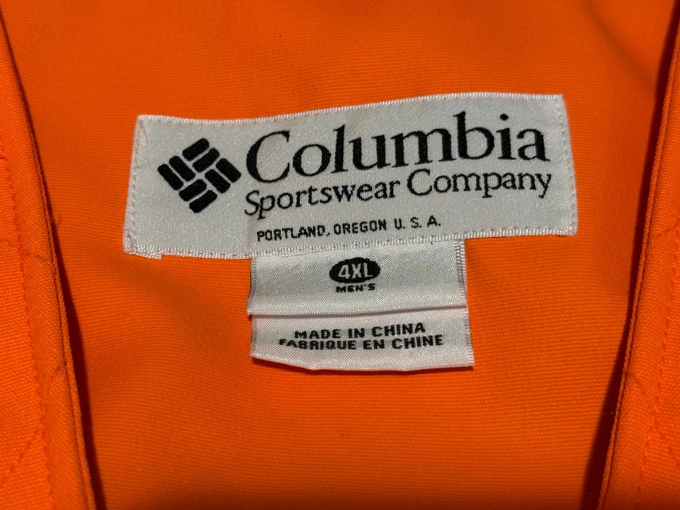 Columbia Grouse Comfort Vest Men’s 2XL Blaze Orange Hunting Shooting Vest - Image 3 of 4