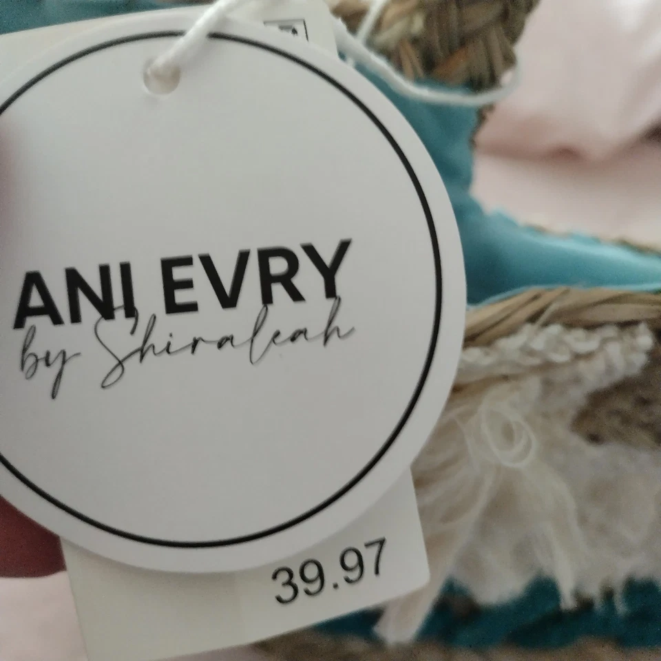 New Beach Tote Nordstrom Rack Fringe Boho Lined Grass Woven Wicker Straw Large - Image 4 of 4