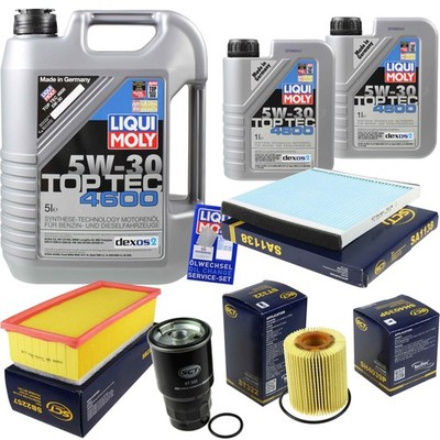 SCT Inspektionspaket 7L Liqui Moly Top Tec 4600 5W-30 für Toyota Corolla Verso