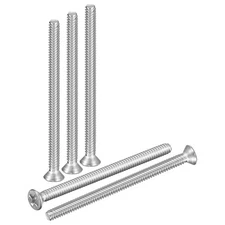 #6-32x2" Flat Head Machine Screws -30pcs -304 Stainless Steel -Silver