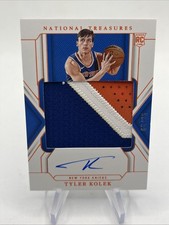 2024-25 Panini National Treasures Tyler Kolek #106 RC Rookie Auto Patch RPA /75