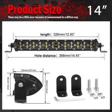81422324252 Roofbumper Led Light Bar Spot Offroad Driving Jeep Suv Truck