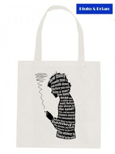 Bob Dylan Blowin' in the wind Tote Bag 60s retro music song lyric Unisex homage