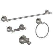 BGL 4PCS Bathroom Hardware Set,Brushed Nickel Bathroom Towel Rack Set,24 Inches