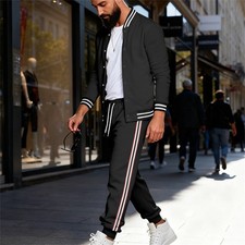 Mens Sweatsuits 2 Piece Sport Tracksuit Jogger Sweat Suits Jogging Outfits