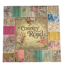 The Paper Studio Country Road 12 x 12 Cardstock Paper Pad 80 SHEETS 20 Designs