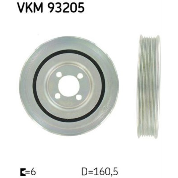 SKF Riemenscheibe Kurbelwelle FüR Opel Corsa D S07 1.3 Cdti F08 F68 X12 Fiat-image