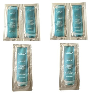 Lanza Tamanu Shampoo, Kukui Nut Conditioner & Moi Moi Masque 0.25 fl oz