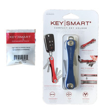 KeySmart Compact Key Holder with Expansion Kit Holds Up to 14 Keys Blue New NIP