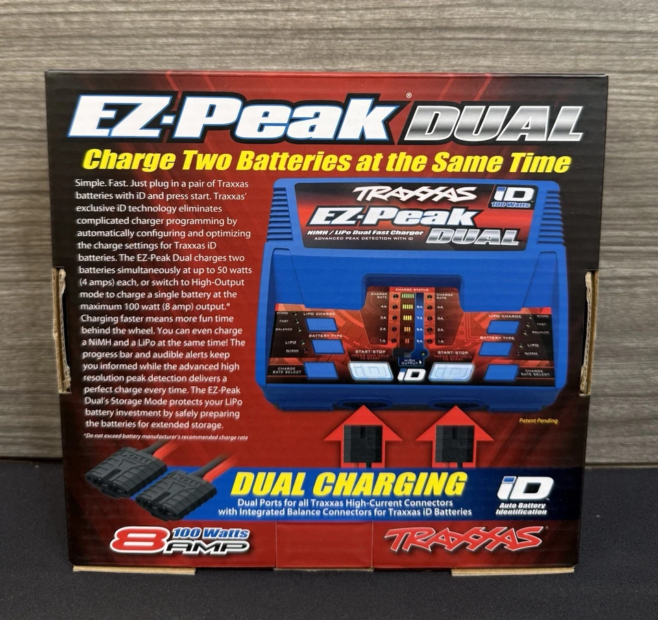 Traxxas 2972 EZ-Peak DUAL Output Auto-iD LiPo NiMH NiCad Charger(NEW) - Image 2 of 4