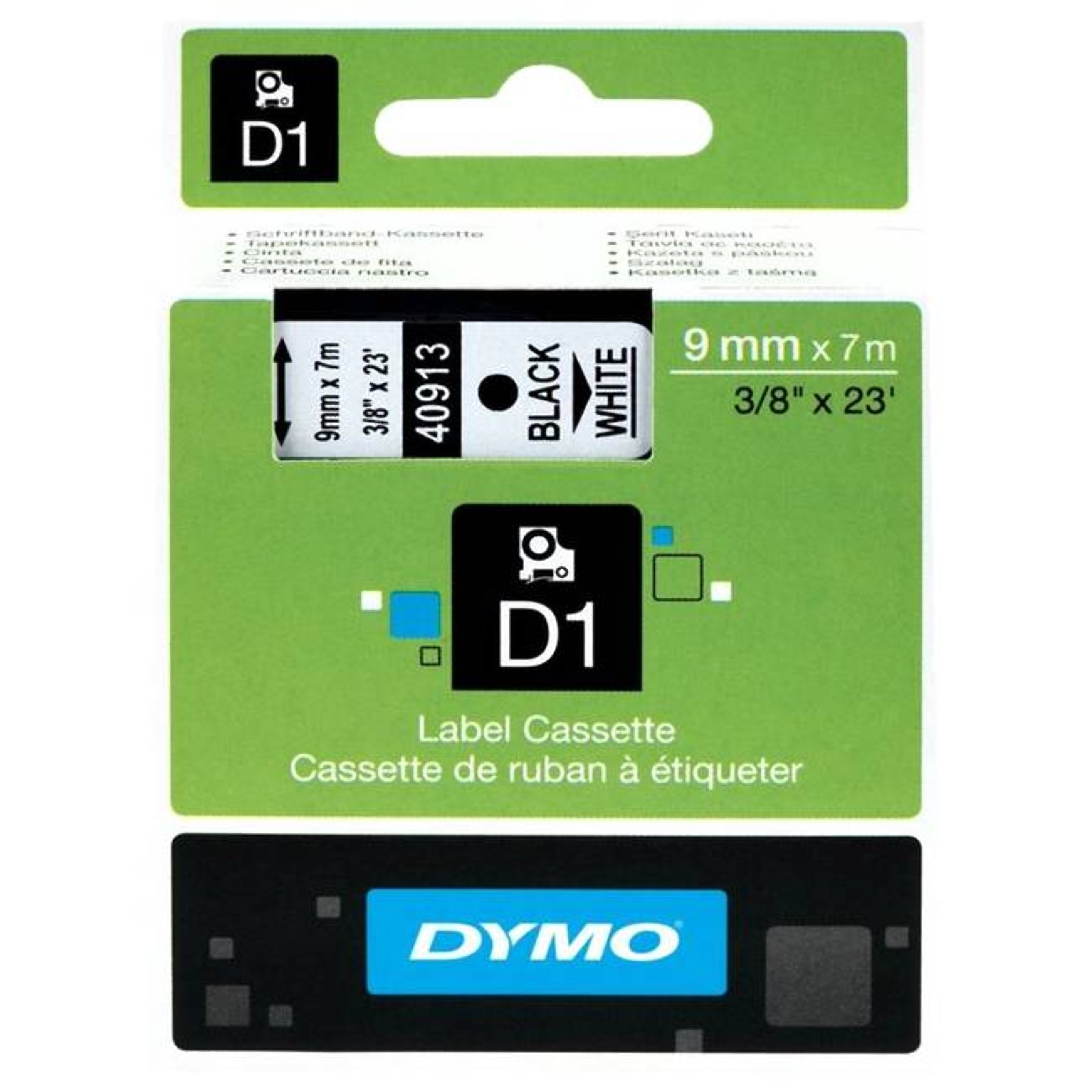 B&Q - Authentic D1 Labels Black Print On White Tape 9 mm X 7 M Self-Adhesive Labels For Labelmanager Label Makers Made In Europe - Image 3