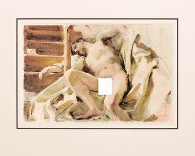 John Singer Sargent Drawing Nude Male Gay youth watercolor watercolour