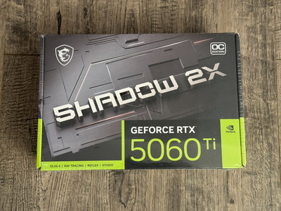MSI NVIDIA GeForce RTX 5060 Ti Shadow 2X OC 16GB GDDR7 Graphics Card | Brand New