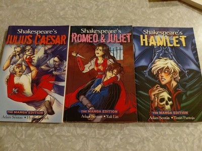 Shakespeare's Hamlet,Romeo And Juliet,hamlet Manga Lot Of 3