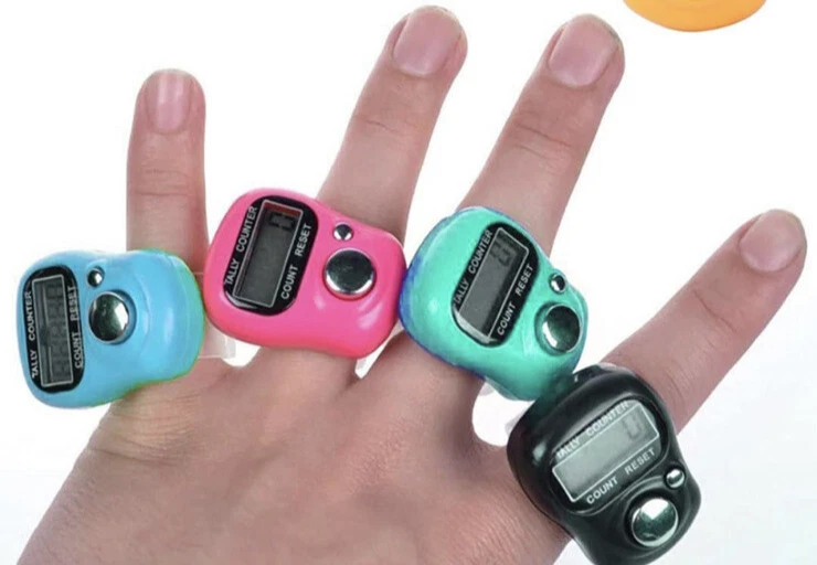 Digital Electronic Tally Counter  Mini Finger Ring LCD Timer Tasbi Tasbee - Image 4 of 4