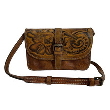 Patricia Nash Torri Tooled Florence Leather Small Crossbody Purse