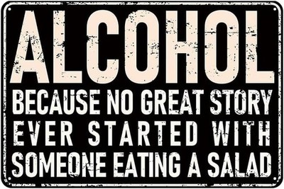Vintage Bar Tin Metal Signs Home Décor Bar -Alcohol Tin Signs for Man Cave De
