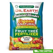 Organic Fruit Tree Food 5-5-2 Fertilizer 12 lb Non GMO Safe NPK Nutrition New 2.96 per gallon