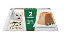 Purina Fancy Feast Gems Wet Cat Food Mousse Pate with Chicken and Halo of Savory