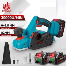 Akku-Hobel Für Makita 18V Elektrohobel Handhobel 82mm Hobelmaschine mit Zubehör